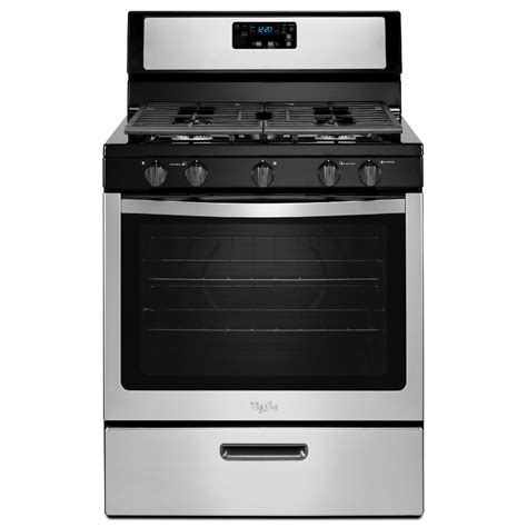 gas whirlpool stainless steel stove
